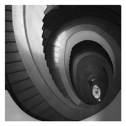 Framed Spiral Staircase No. 5 Print