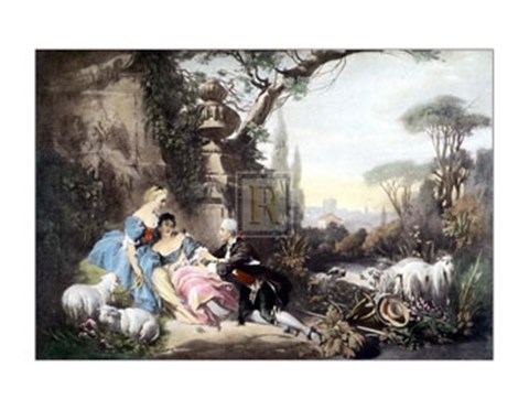 Framed Charms of Country Life Print