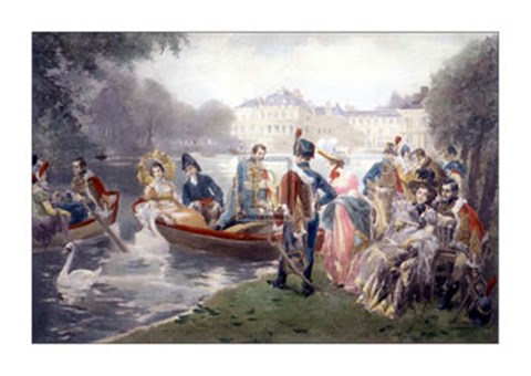 Framed Glorious Days of Fontainebleau Print