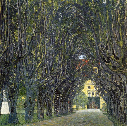 Framed Allee Im Park Von Schloss Ka Print