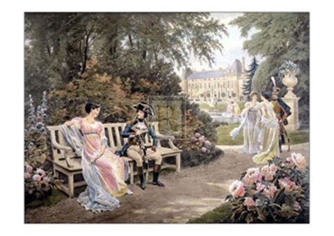 Framed Bonaparte and Joseine Print