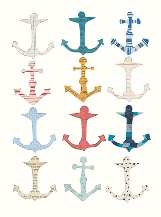 Framed Wind and Waves V Print