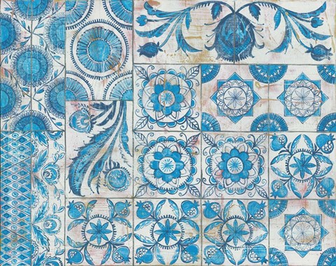 Framed Istanbul Tiles Print