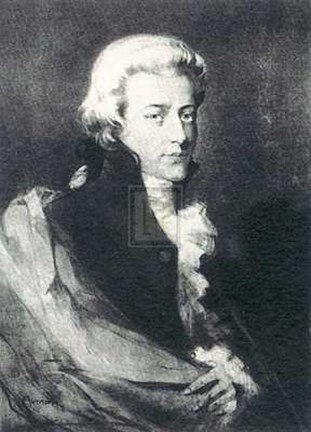 Framed Fr hendrich Rumpf - Mozart (A) 20x26 Art Print