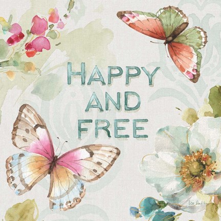 Framed Colorful Breeze III Print