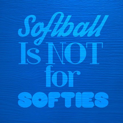 Framed Softball is Not for Softies - Blue Print
