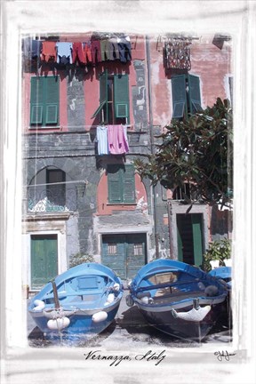 Framed Vernazza, Italy Print