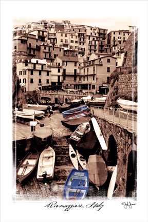 Framed Riomaggiore, Italy Print