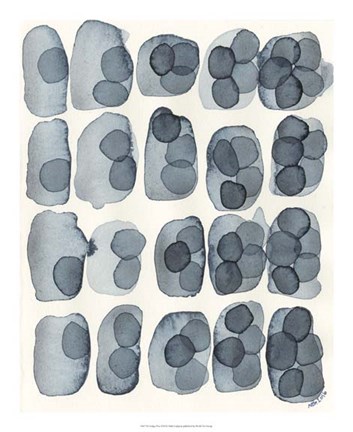 Framed Indigo Five Print