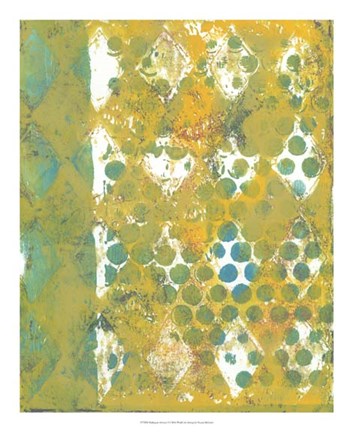 Framed Harlequin Abstract I Print