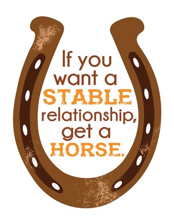 Framed Horseshoe Quote 2 Print