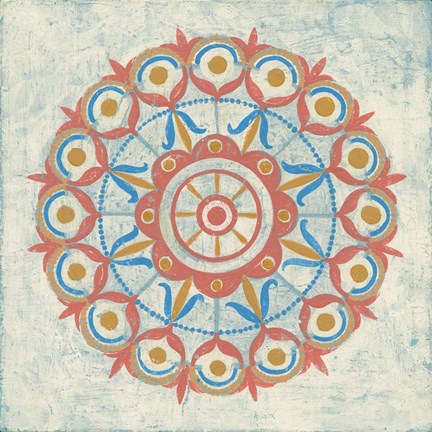 Framed Lakai Circle V Taupe Print