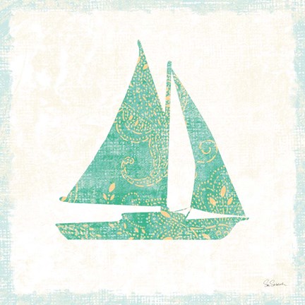 Framed Flamingo Tropicale V Print