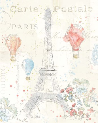 Framed Lighthearted in Paris II Print