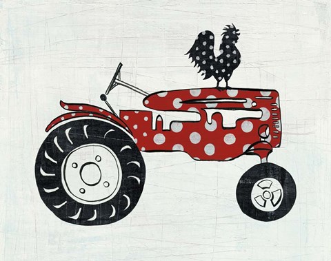 Framed Modern Americana Farm V Print