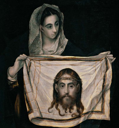 Framed Saint Veronica with the Sudarium Print