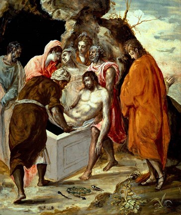 Framed Entombment of Christ Print