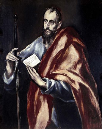 Framed Apostle Saint Paul, 1602-05 Print