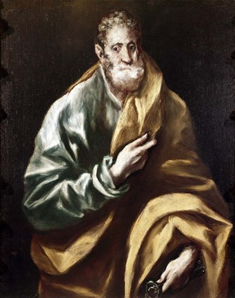 Framed Apostle Saint Peter, 1602-05 Print