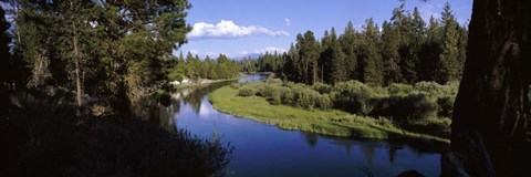 Framed River at Don McGregor Viewpoint, Oregon Print