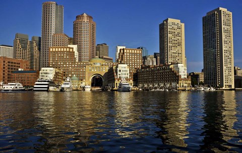 Framed Rowe&#39;s Wharf, Boston, MA Print