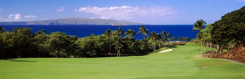 Framed Wailea Golf Club, Maui, Hawaii Print