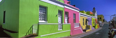 Framed Colorful Houses, Cape Town, South Africa Print