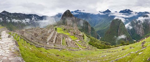Framed Machu Picchu in the Fog, Peru Print