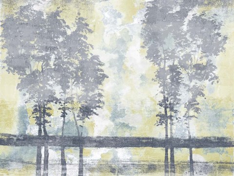 Framed Watercolor Mist I Print