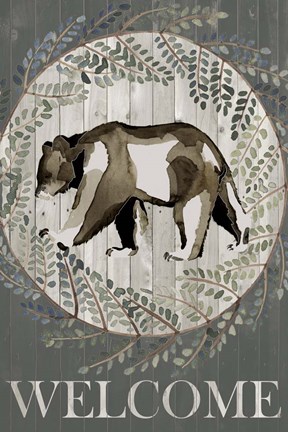 Framed Woodland Welcome III Print