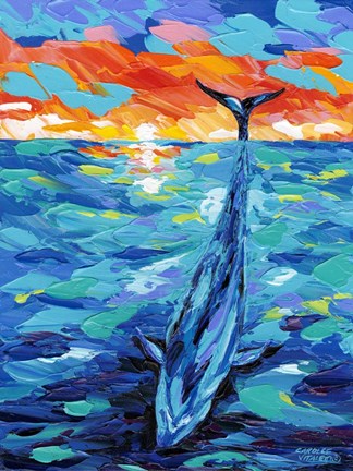 Framed Ocean Friends II Print