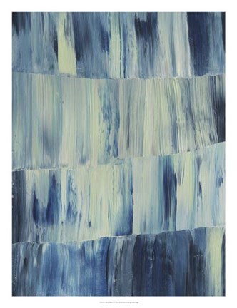 Framed Aurora Blues II Print