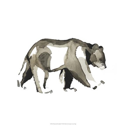 Framed Watercolor Woodland IV Print