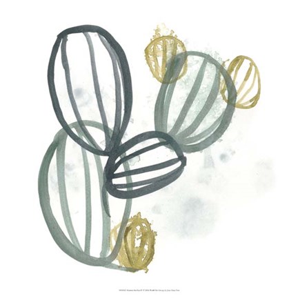 Framed Abstract Sea Fan IV Print