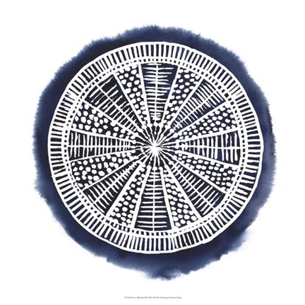 Framed Navy Meridian II Print