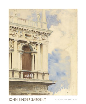 Framed Corner of the Library in Venice, 1904/07 Print