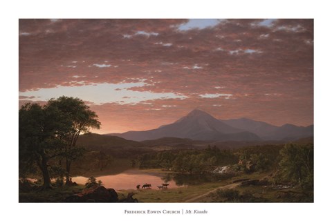 Framed Mt. Ktaadn, 1853 Print