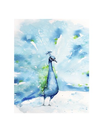 Framed Peacocking Around Print