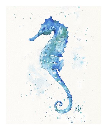 Framed Sailing Along (Seahorse) Print