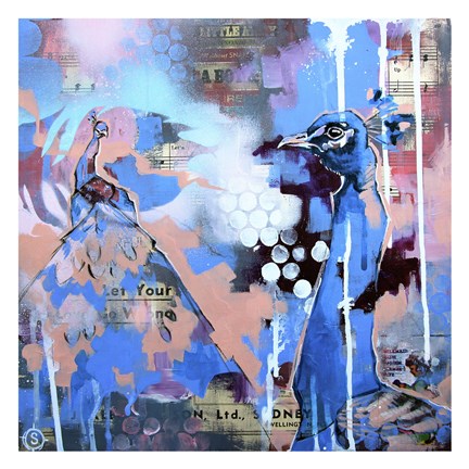 Framed My Boys in Blue Print