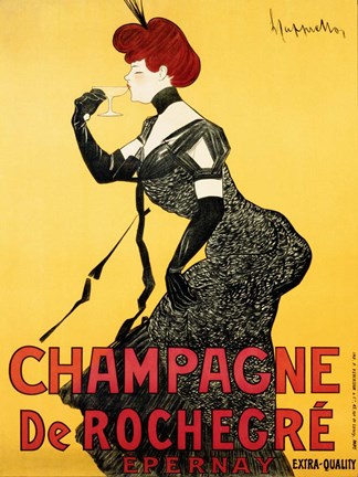 Framed Champagne de Rochegre;, ca. 1902 Print