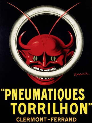 Framed Pneumatiques Torrilhon Print