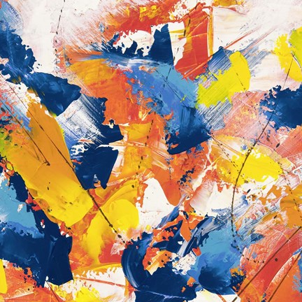 Framed Waves Crashing in the Summer Sky II Print