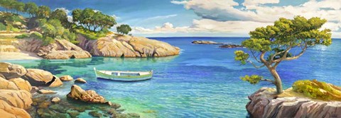 Framed Verde Mediterraneo Print