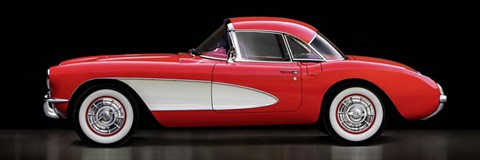 Framed Corvette Chevrolet Print