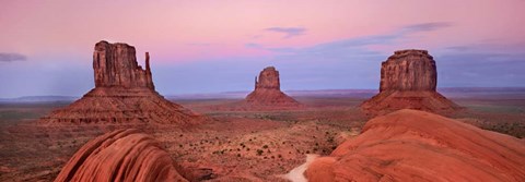 Framed Mittens in Monument Valley, Arizona Print