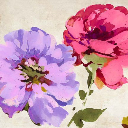 Framed Colorful Jewels I Print