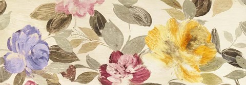 Framed Velvet Flowers Parade Print