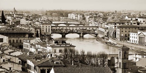 Framed Ponte Vecchio, Florence Print