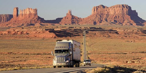 Framed Highway, Monument Valley, USA Print